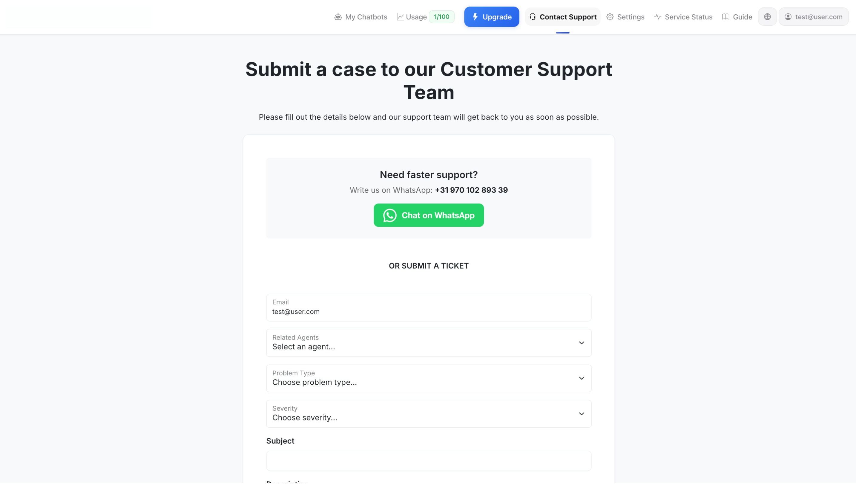 Võtke ühendust toega
